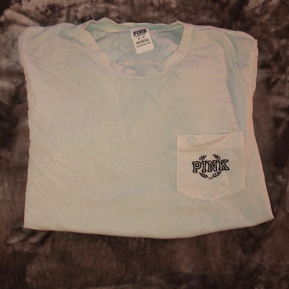 VS PINK green t-shirt